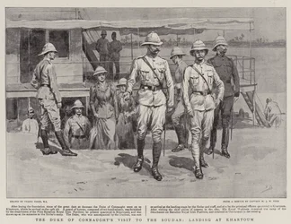 La Visita del Duca di Connaught al Sudan, sbarco a Khartoum